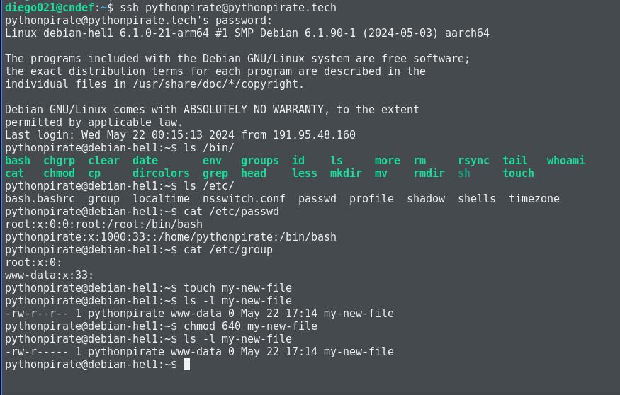 Jailed user in ssh session